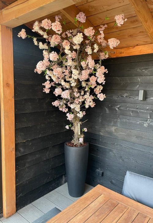 STYLERZ24 - BLOESEMBOOM ROZE OVERKAPPING