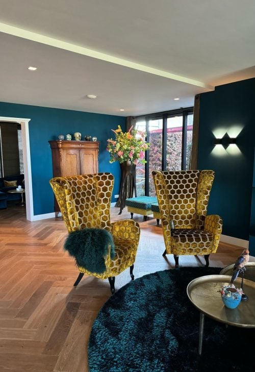 Zijden boeket stylen in eiegen vaas - op maat gemaakt door STYLERZ24